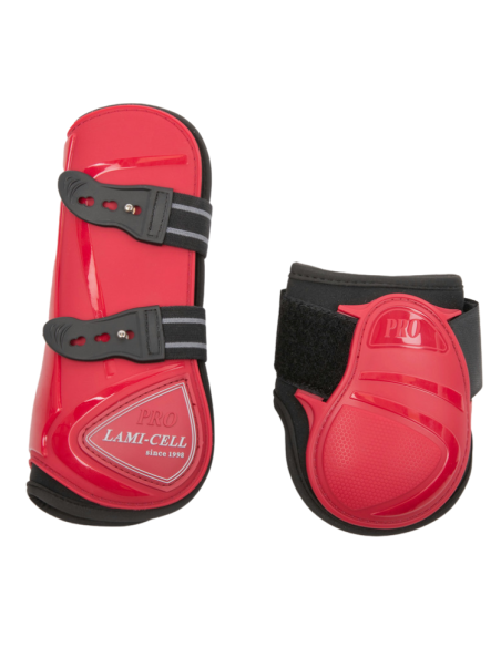 Ensemble Guêtres + Protège-boulets Lami-Cell Elite Rouge