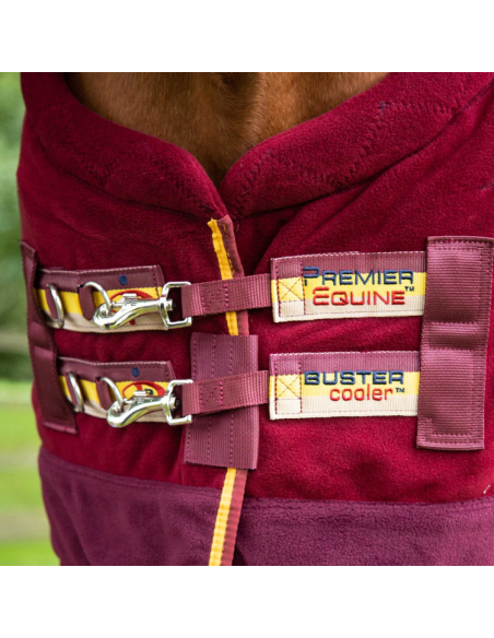 Couverture Séchante Premier Equine Buster Continental Edition Bordeaux