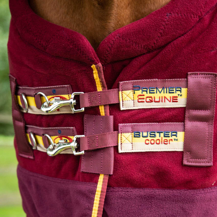Couverture Séchante Premier Equine Buster Continental Edition Bordeaux