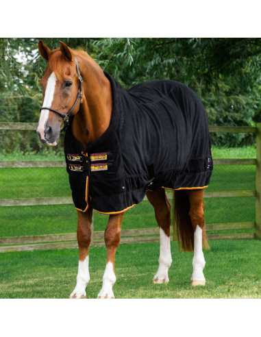 Premier Equine Buster Fleece Cooler Rug Continental Edition Black