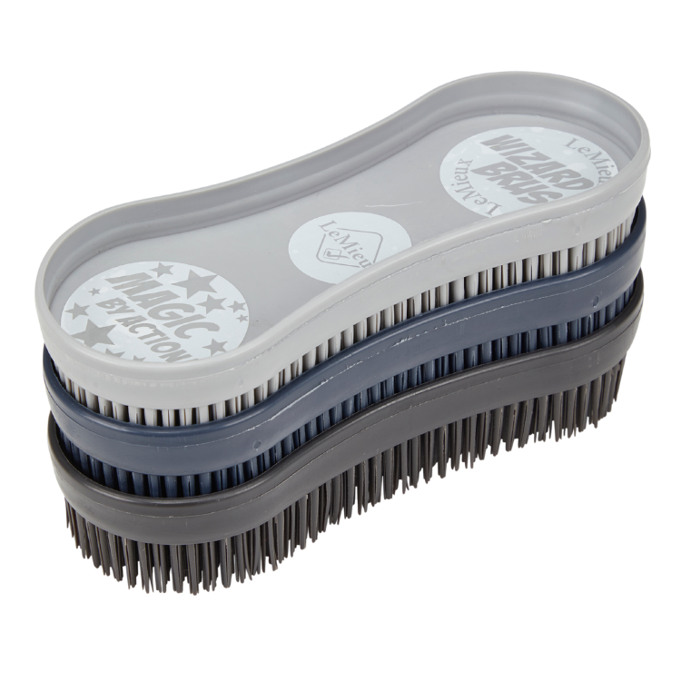 Trio de Brosses LeMieux Wizard Marine/Gris/Noir