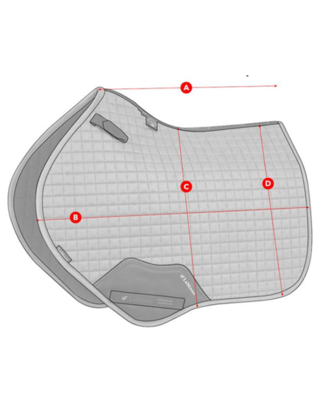 Tapis de Selle LeMieux Square CSO en Suédine