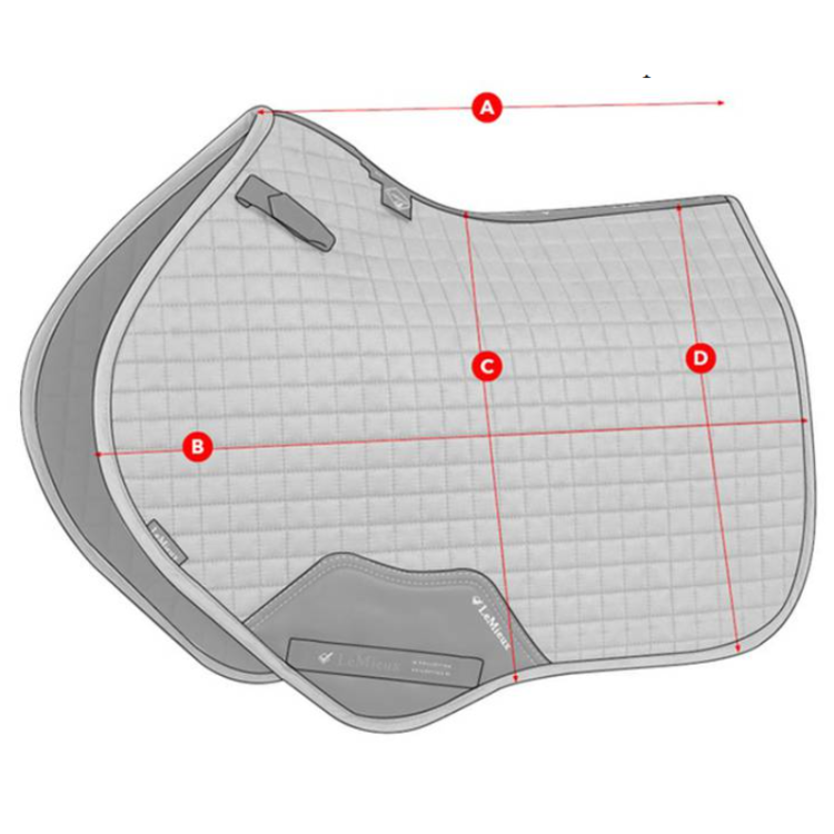 Tapis de Selle LeMieux Square CSO en Suédine