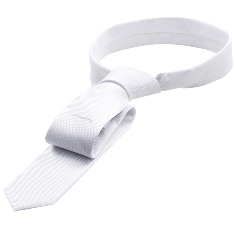 Cravate Animo Xilo Blanc