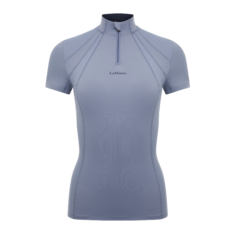 Base Layer LeMieux Mia Mesh Manches Courtes Bleu Geai