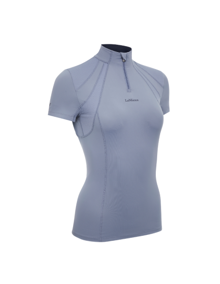 Base Layer LeMieux Mia Mesh Manches Courtes Bleu Geai