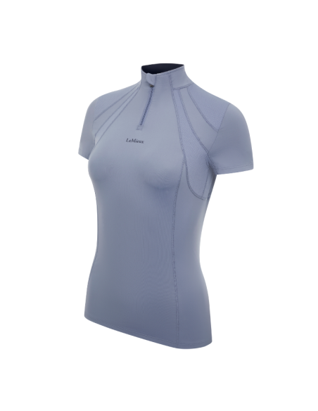 Base Layer LeMieux Mia Mesh Manches Courtes Bleu Geai