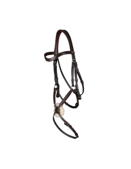 Bridon Dy'on Muserolle Croisée Working MARRON