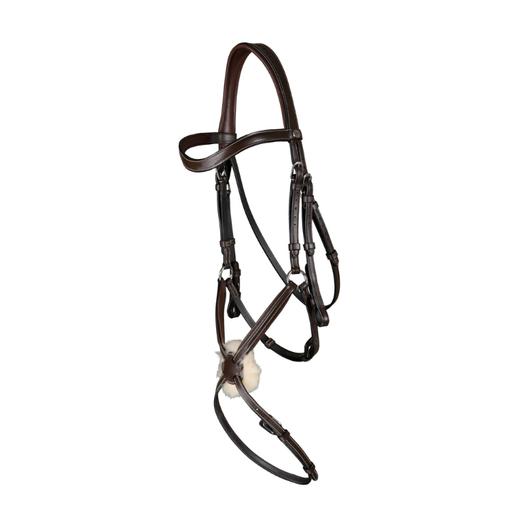 Bridon Dy'on Muserolle Croisée Working MARRON