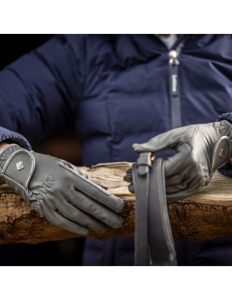 Gants d'Équitation LeMieux Classic Gris