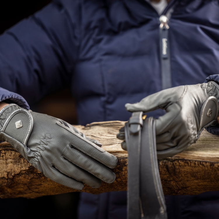 Gants d'Équitation LeMieux Classic Gris