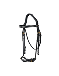 Bridon Dy'on Muserolle Allemande Ajustable D Collection NOIR