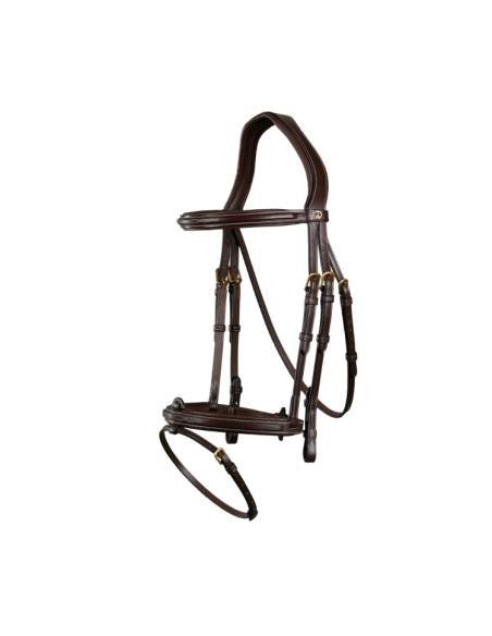 Bridon Dy'on Muserolle Combinée NEC MARRON