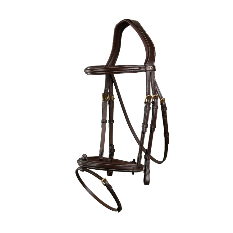 Bridon Dy'on Muserolle Combinée NEC MARRON