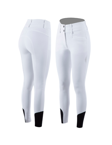 Animo Full Grip Nuka Riding Breeches White