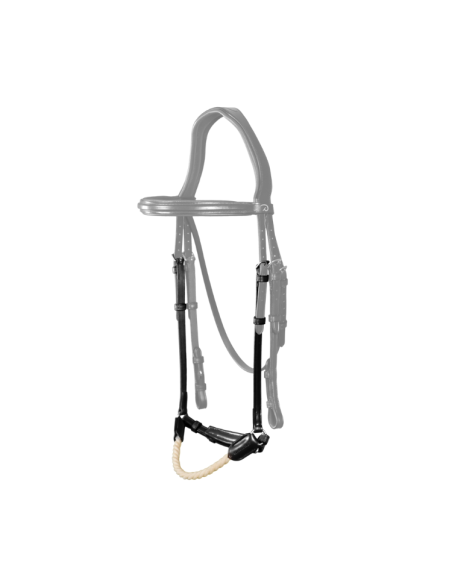 Muserolle Allemande Dy'on En Corde NEC NOIR