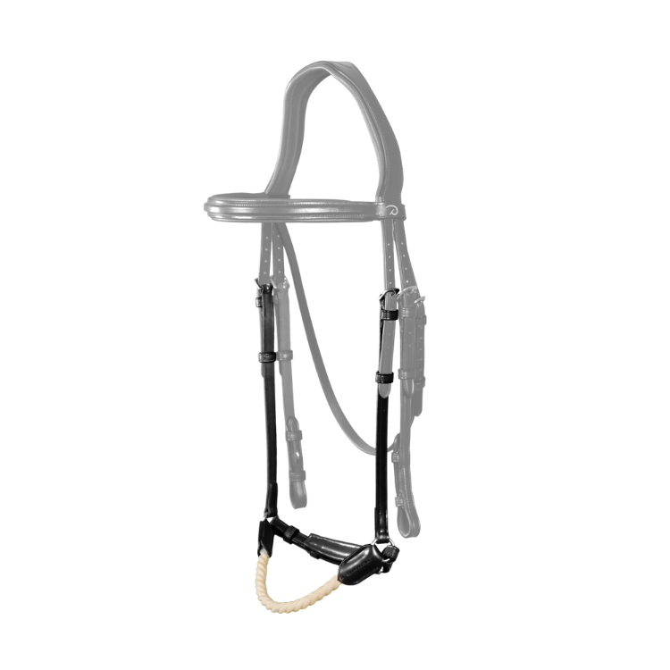 Muserolle Allemande Dy'on En Corde NEC NOIR