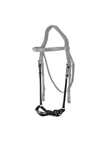 Muserolle Allemande Dy'on Ajustable D Collection NOIR