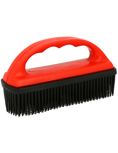 Hippotonic Rubber Brush For Saddle Pad Red/black