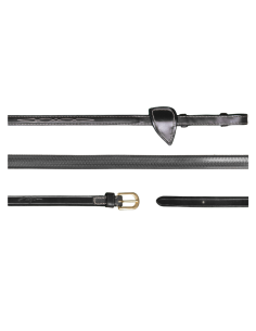 Rênes Dy'on Caoutchouc Souple D Collection NOIR