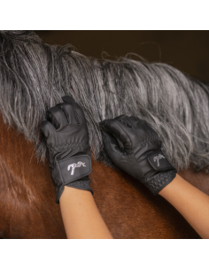 Gants Eden By Penelope Prima Strass Noir