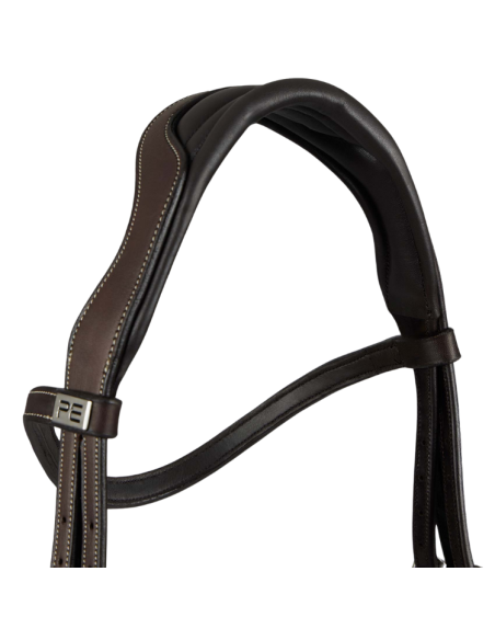 Premier Equine Veneto Anatomical Snaffle Bridle Brown