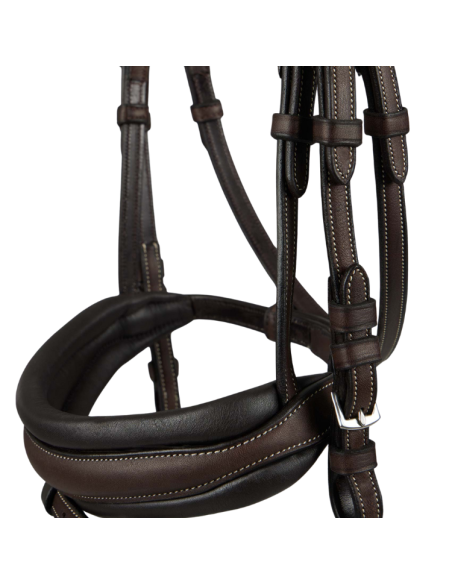 Premier Equine Veneto Anatomical Snaffle Bridle Brown