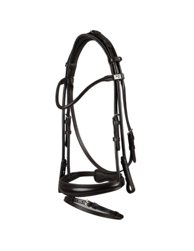 Premier Equine Finetti Rolled Leather Snaffle Bridle Brown