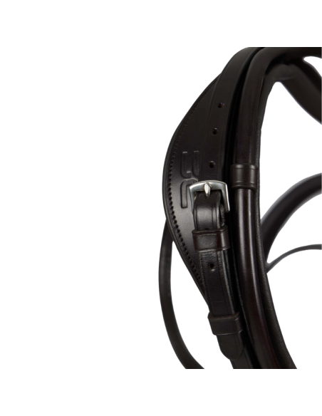 Premier Equine Finetti Rolled Leather Snaffle Bridle Brown