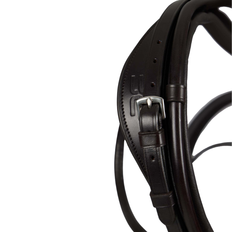 Premier Equine Finetti Rolled Leather Snaffle Bridle Brown