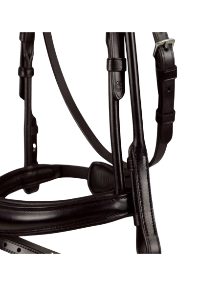 Premier Equine Finetti Rolled Leather Snaffle Bridle Brown