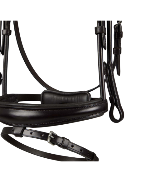 Premier Equine Finetti Rolled Leather Snaffle Bridle Brown