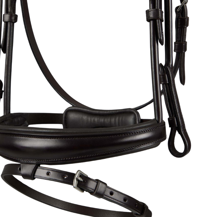 Premier Equine Finetti Rolled Leather Snaffle Bridle Brown