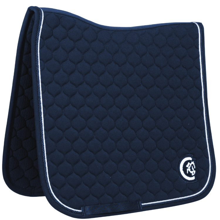 Tapis De Selle Kentucky 3D Logo Onion Dressage Marine