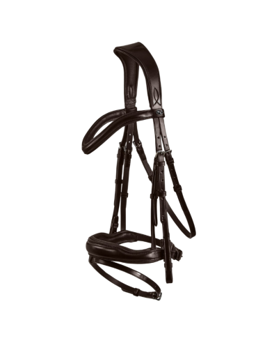 Premier Equine Rizzo Anatomic Snaffle Bridle Marron