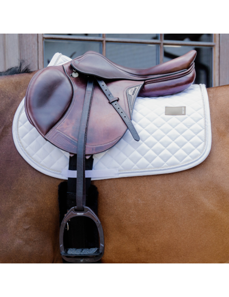 Tapis De Selle Kentucky Diamond Jumping Blanc