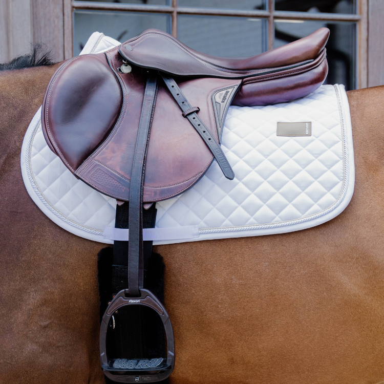 Tapis De Selle Kentucky Diamond Jumping Blanc