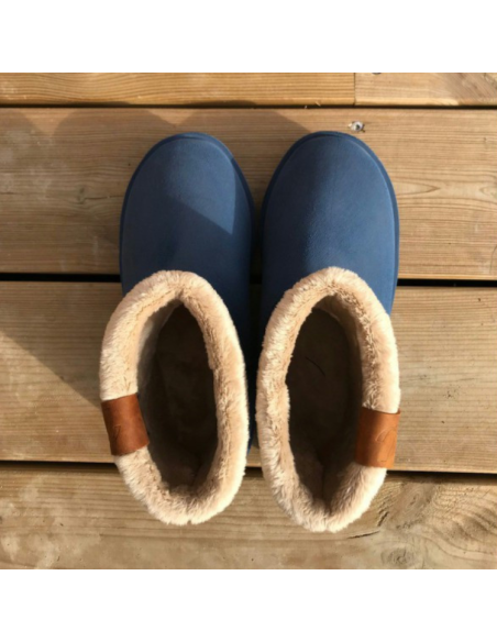 Boots Penelope Fourrées Marine/brun