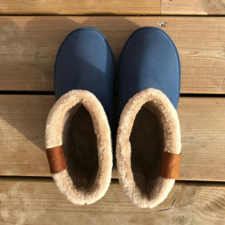 Boots Penelope Fourrées Marine/brun