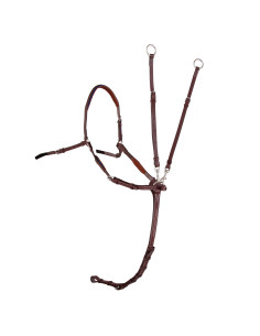 Collier de chasse CWD Mademoiselle à pont réglable châtaigne/bleu