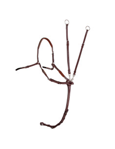 Collier de chasse CWD Mademoiselle à pont réglable châtaigne/bleu 2