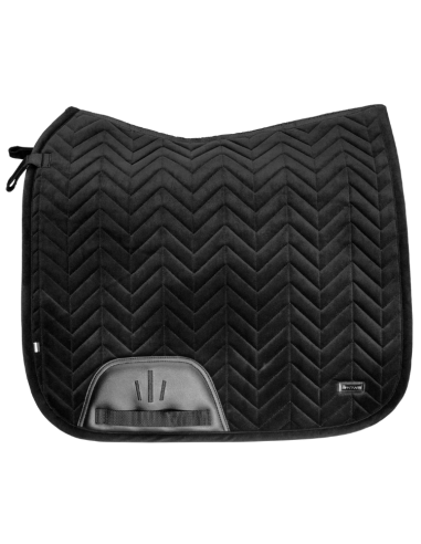 Tapis De Selle Kingsland Vigga Velvet Dressage Noir