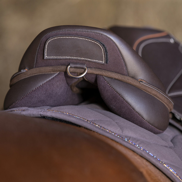 Selle De Saut / Contact étroit WILDRACE En Cuir - Aiguillons