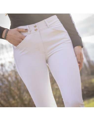 Pantalon D'équitation Penelope Élégance Blanc