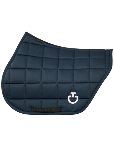 Cavalleria Toscana Square Cotton Jumping Saddle Pad Navy