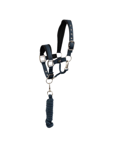 BR Mini Horse Halter with Lead Rope Midnight navy