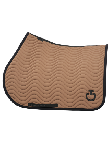 Tapis De Selle Cavalleria Toscana Quilted Wave Jumping Biscuit