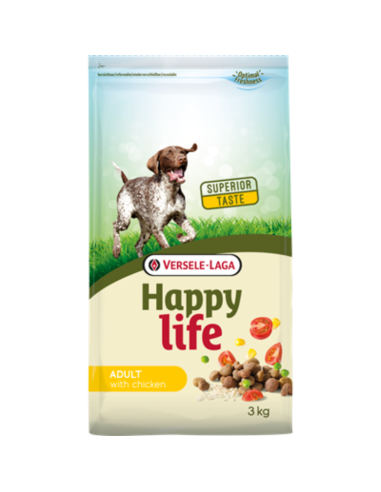 Croquettes Happy Life Adulte Poulet 3kg