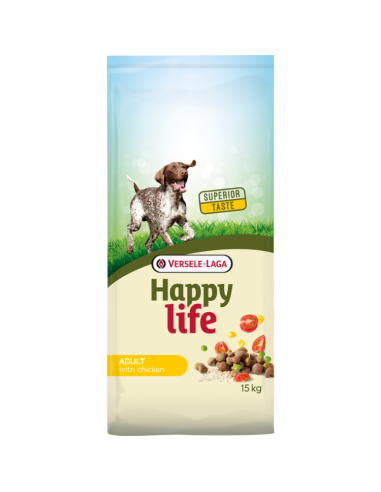 Croquettes Happy Life Adulte Poulet 15kg