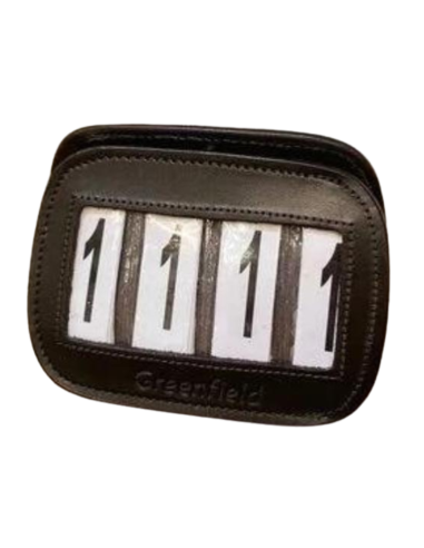 Greenfield Leather Number Holder 4 Digits Brown